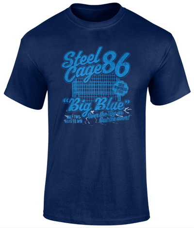 Steel Cage "Big Blue" T-Shirt | Finishing Move