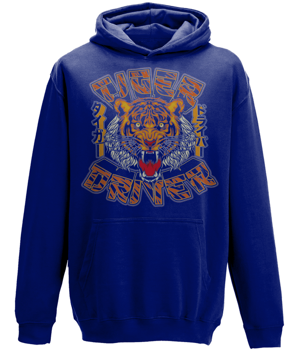 Blue tiger hoodie sale